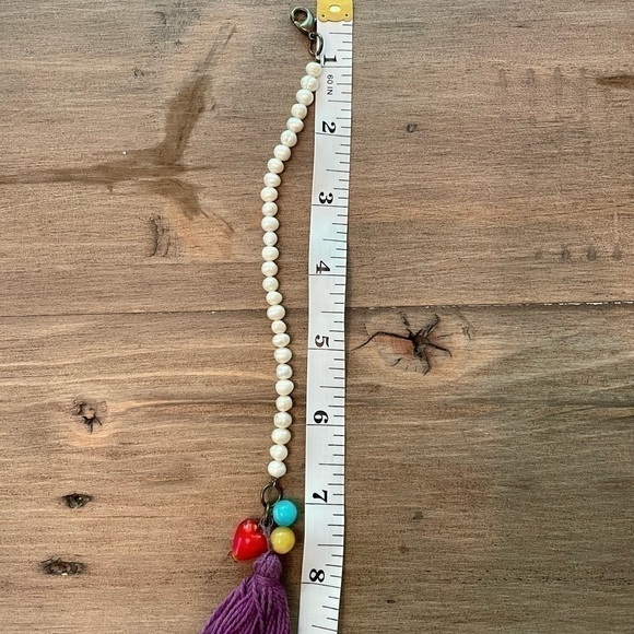 𝅺PEARL, Pom-Pom & ❤️ Bracelet - Picture 3 of 3